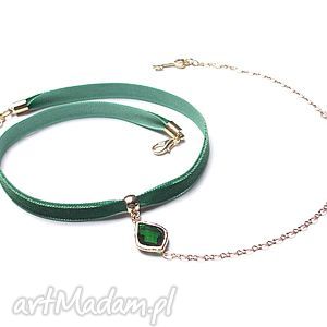 choker green smycz - naszyjnik