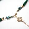 swarovski naszyjniki choker - mystic green -