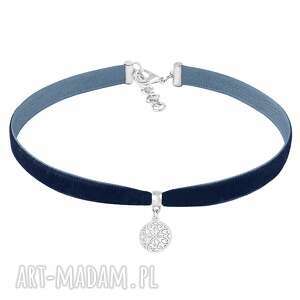 choker - navy blue velvet