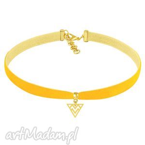 choker - primrose yellow velvet lavoga