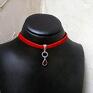 naszyjniki choker - red