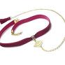 autorskie naszyjniki choker - ruby /smycz/ -