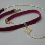 autorskie naszyjniki choker ruby /smycz/