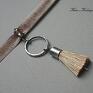 aksamitka naszyjniki choker /taupe/boho/ -