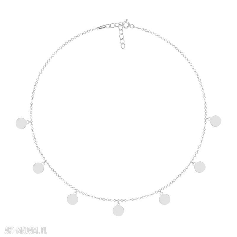 Choker kółeczkami celebrate koło kółeczko srebro 925 prezent