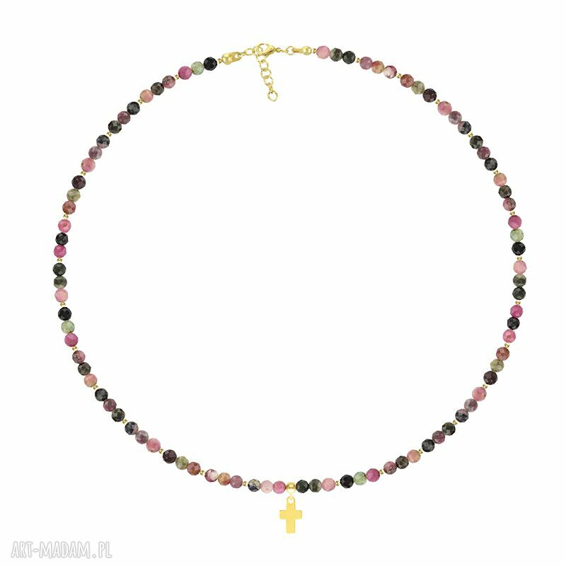 naszyjniki: Choker z turmalinów earth energy ręcznie wykonane