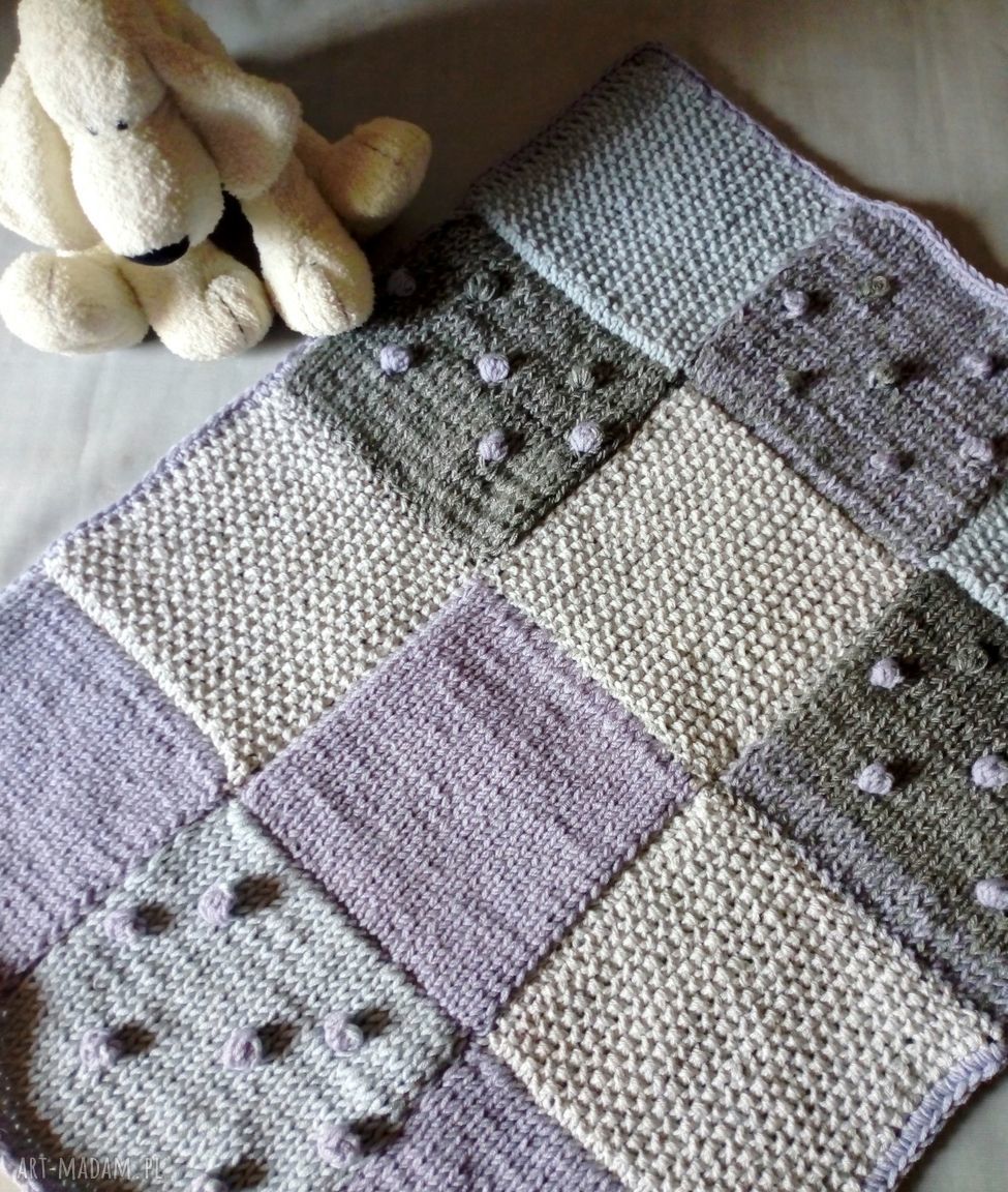 kocyk dziecko koc pled drutach chrzciny dziecięcy