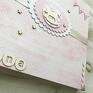 handmade scrapbooking albumy album - różowy z konikiem