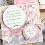 beżowe scrapbooking kartki na chrzest pamiątka narodzin, chrztu świętego