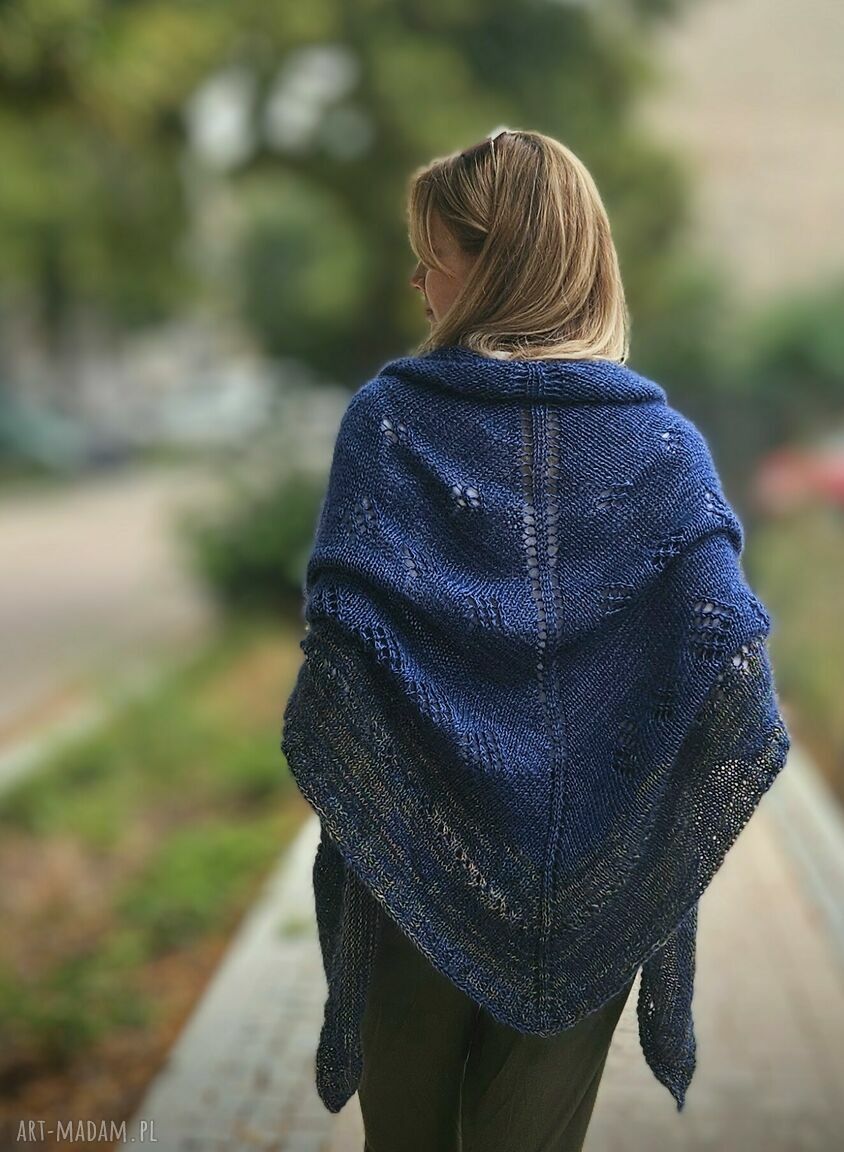 dodatki: Chusta jedwabista ręcznie zrobione