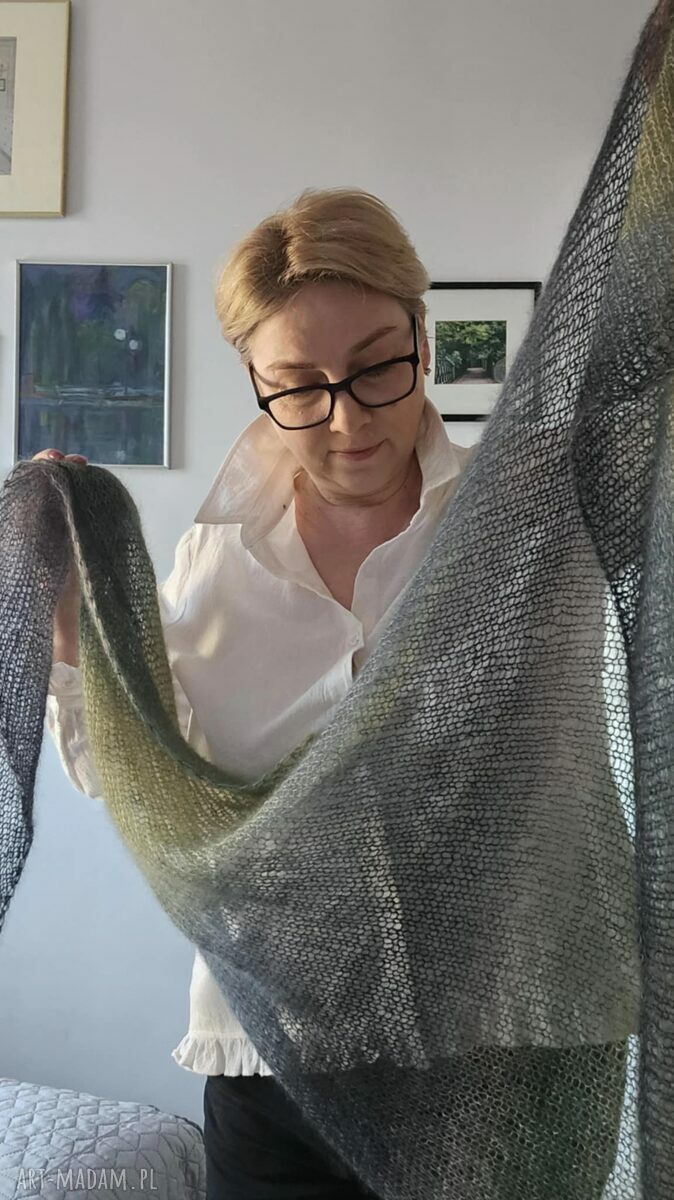 Chusta Mgła na szyję prezent The Wool Art