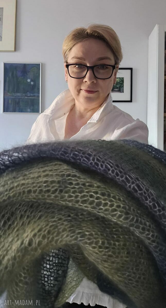 Chusta Mgła na szyję prezent The Wool Art