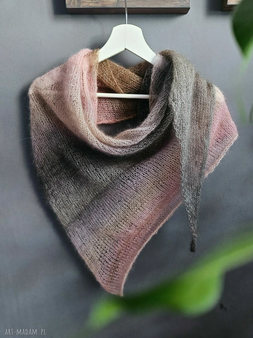 Szal Chusta „Mgła” - moher i jedwab | The Wool Art