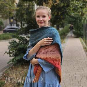 chusta z alpaki - kolorowe dodatki