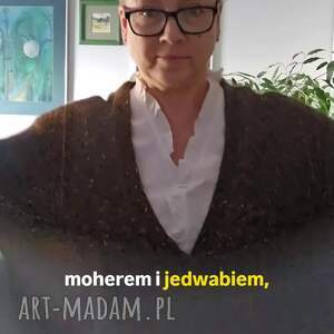 chusta z alpaki - na szyję, na prezent, na drutach, szal