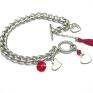 niepowtarzalne bransoletki stal alloys collection /chain/ heart