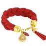 handmade bransoletki braid red & gold