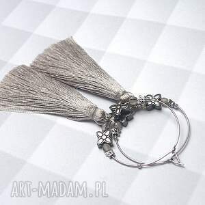 alloys collection boho l grey - kolczyki