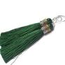 hand made kolczyki boho green