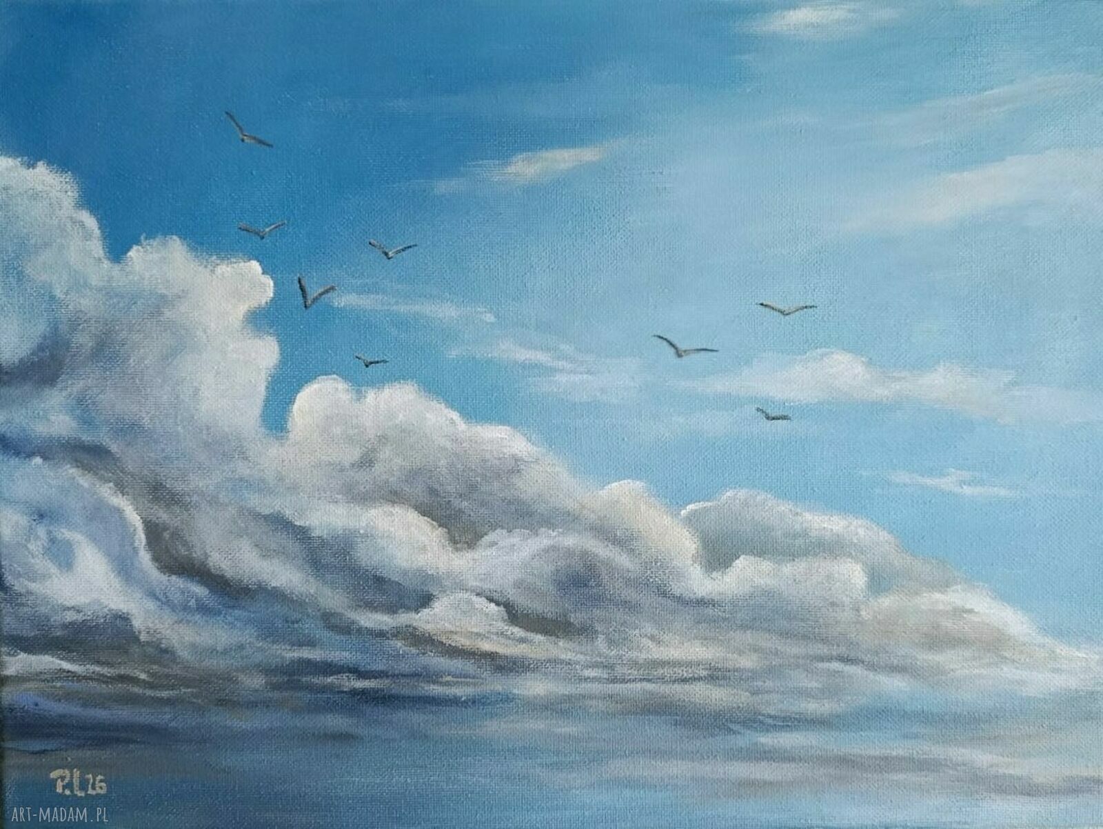 Cichy Poranek - obraz akrylowy 30x40 cm, gotowy do zawieszenia