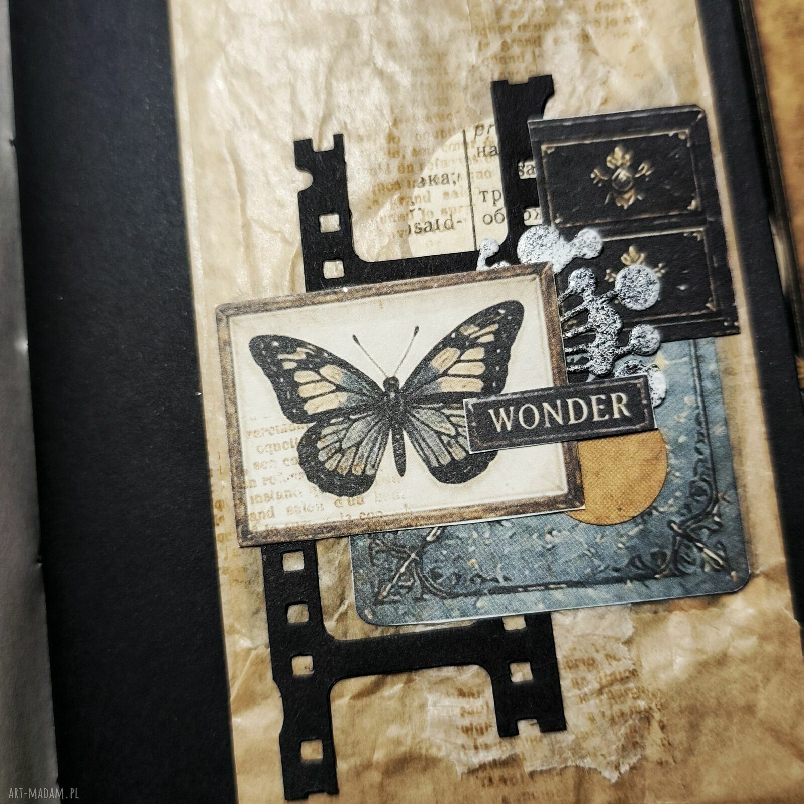 Ciemny notes z krukami - wyjątkowy junk journal A6