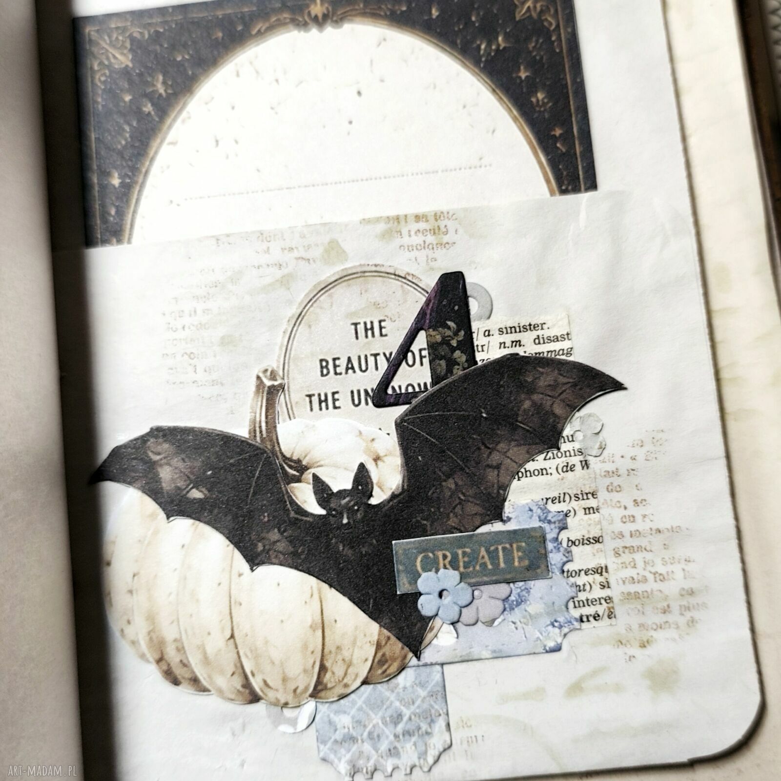 Ciemny notes z krukami - wyjątkowy junk journal A6