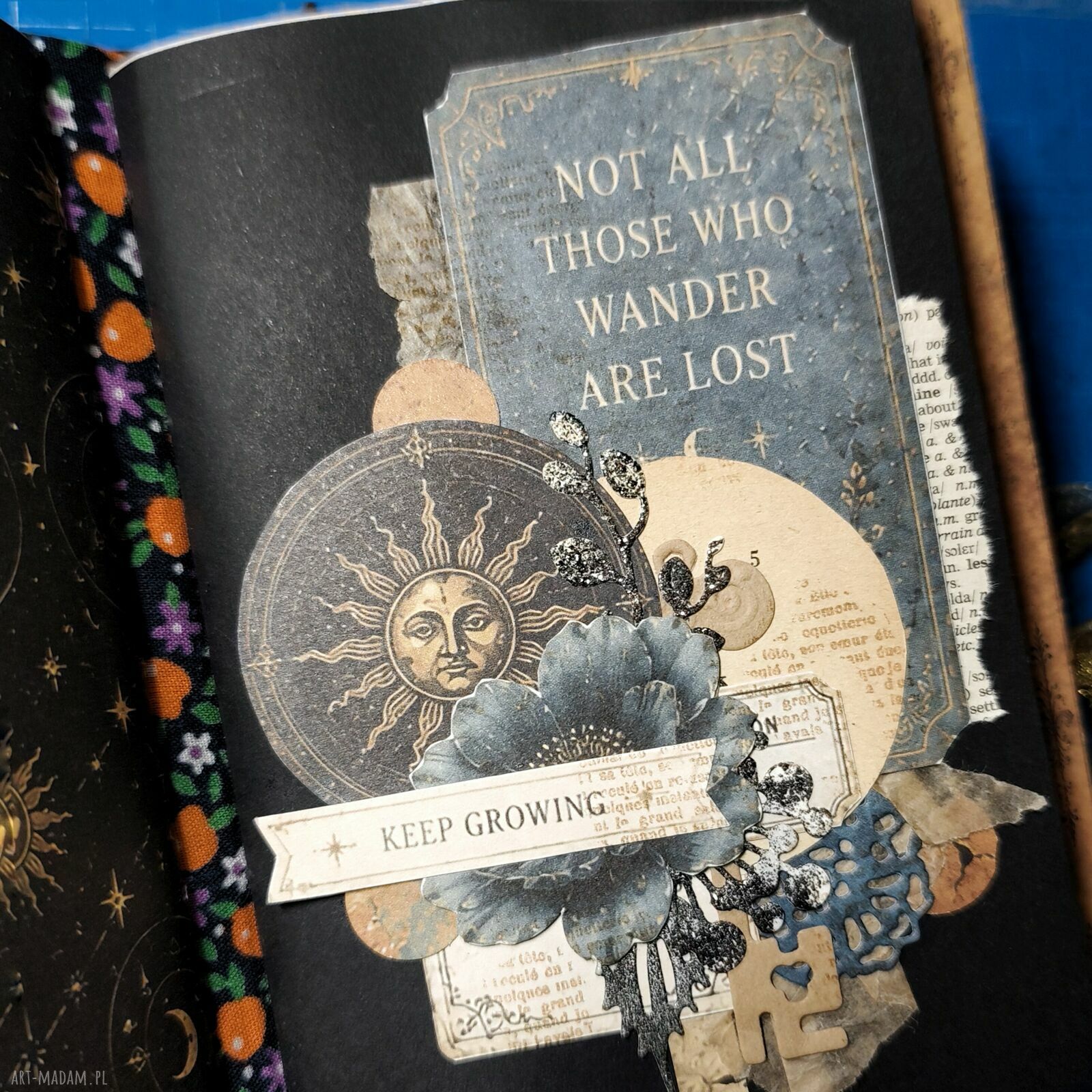 Ciemny notes z krukami - wyjątkowy junk journal A6