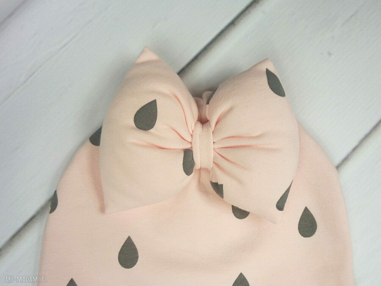 kominy: Cienki komplet dla dziewczynki, czapka, komin, opaska handmade