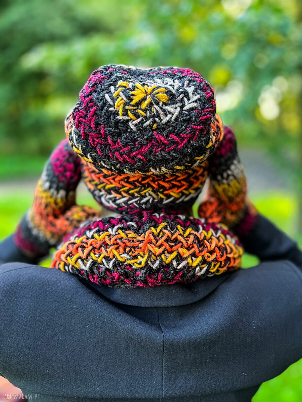 Ciepła czapka MERINO 50% "Ciemna jesień" EXPLORER