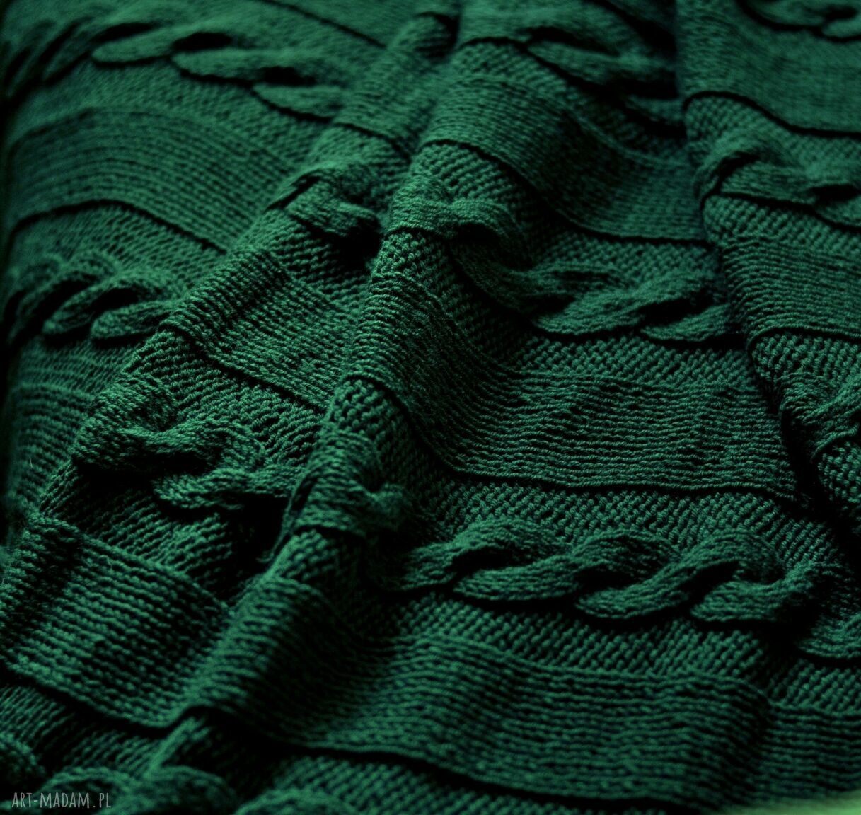 koce i narzuty: ciepły pled Handmade