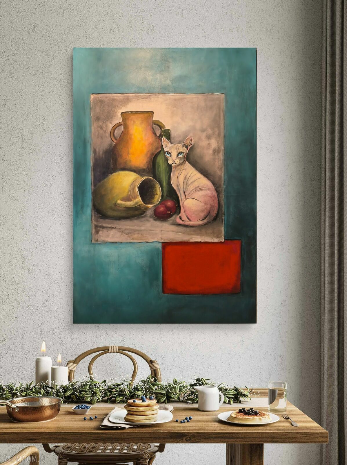 „Cisza” - obraz akrylowy 100x150 do nowoczesnego salonu
