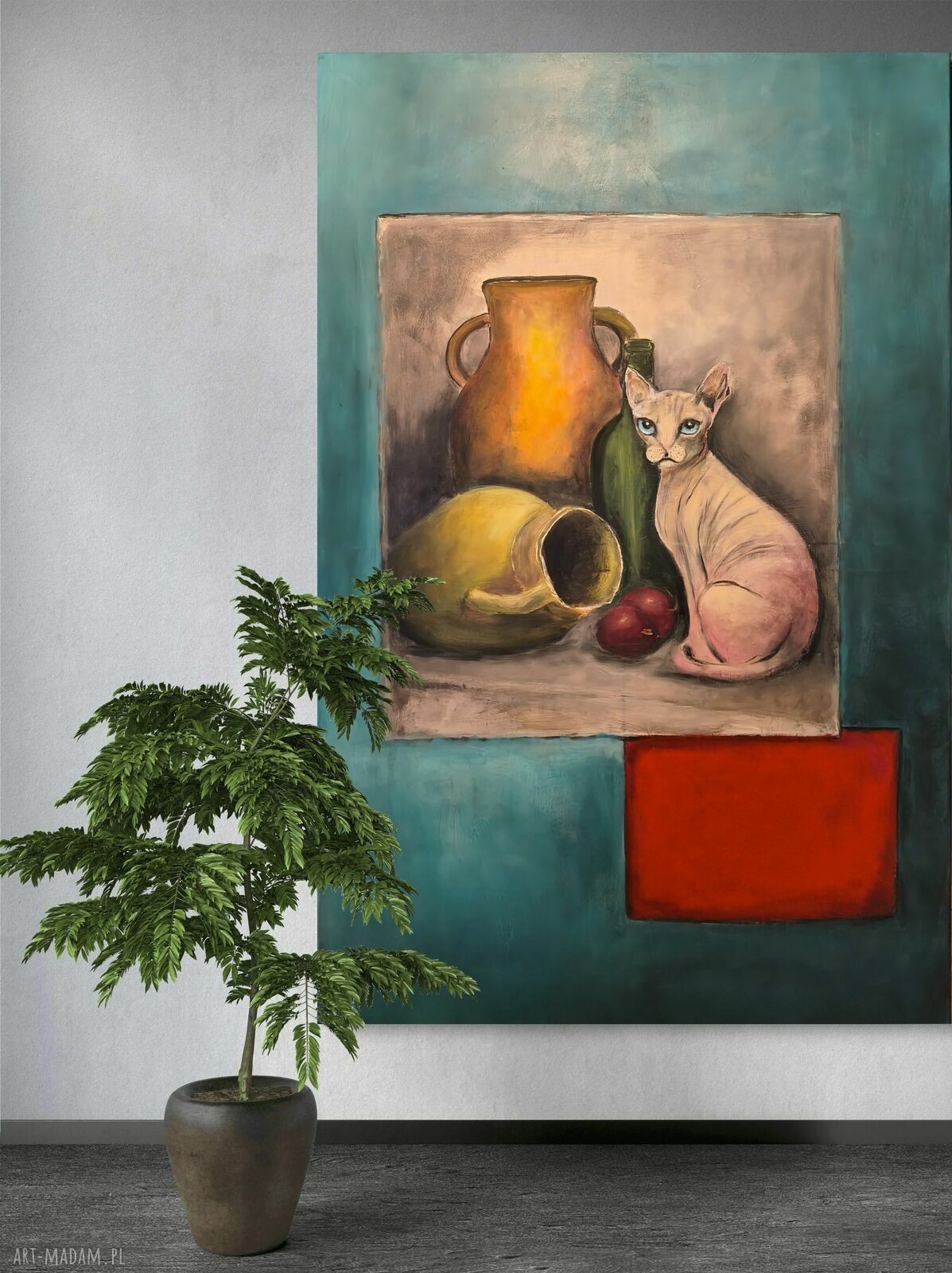 „Cisza” - obraz akrylowy 100x150 do nowoczesnego salonu