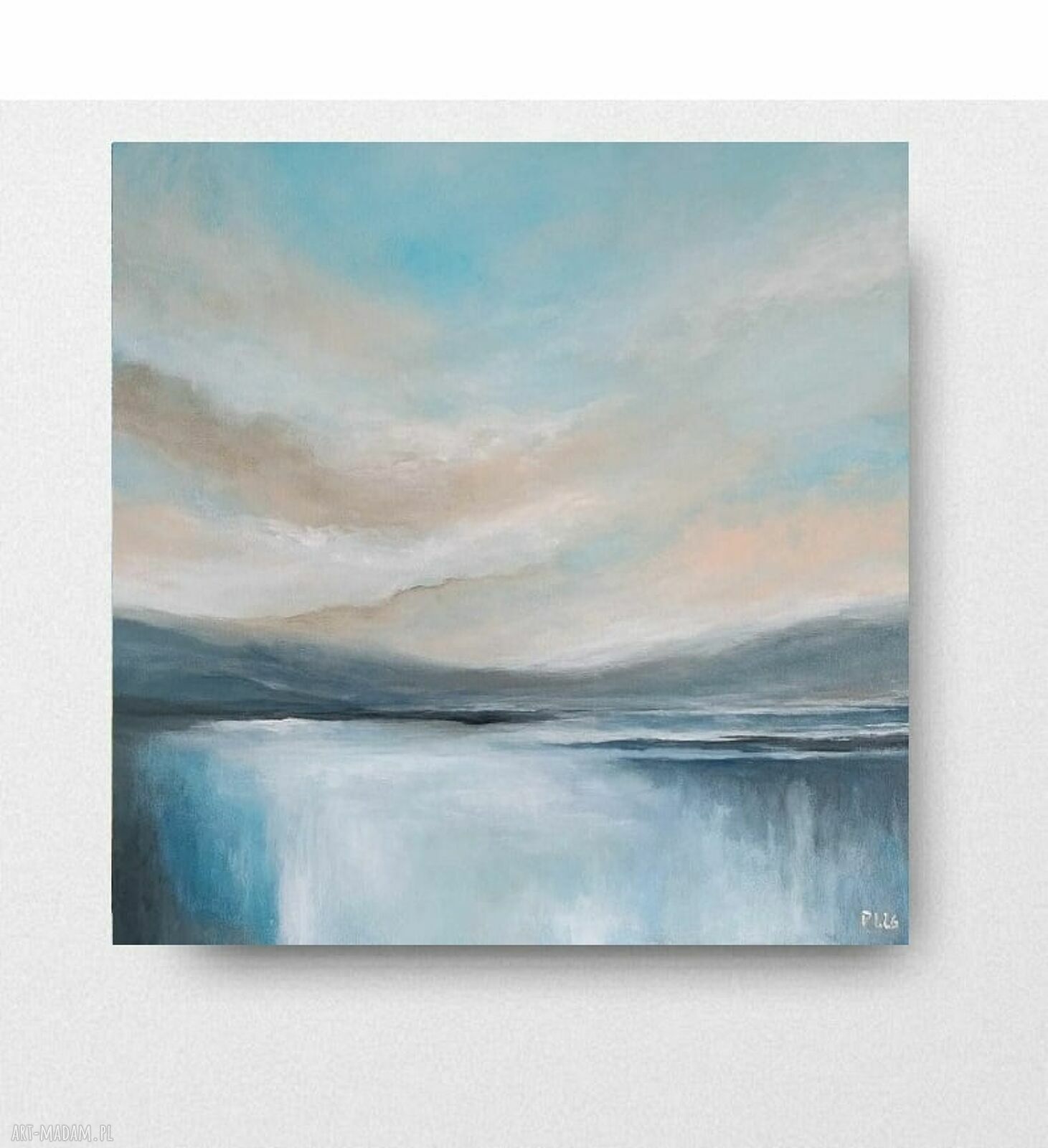 Ciszy poranek - obraz akrylowy 50x50 cm na płótnie