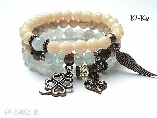 COOPER CREAM AND BLUE SET /06 2014/ handmade