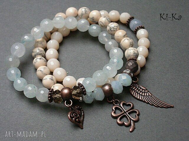 COOPER CREAM AND BLUE SET /06 2014/ handmade