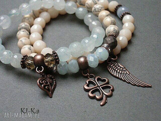 COOPER CREAM AND BLUE SET /06 2014/ handmade