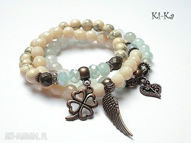 COOPER CREAM AND BLUE SET /06 2014/ handmade