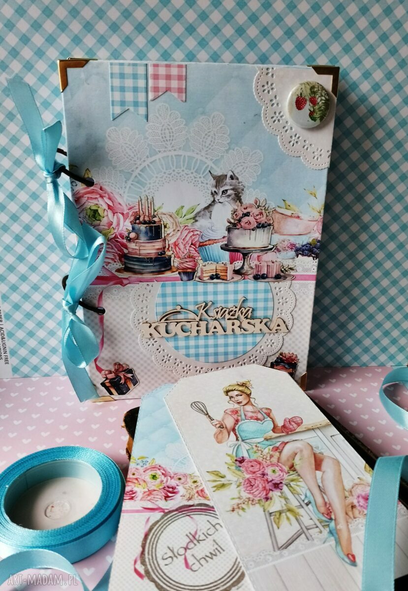 Przepiśnik A5 w stylu vintage - notes kulinarny na przepisy