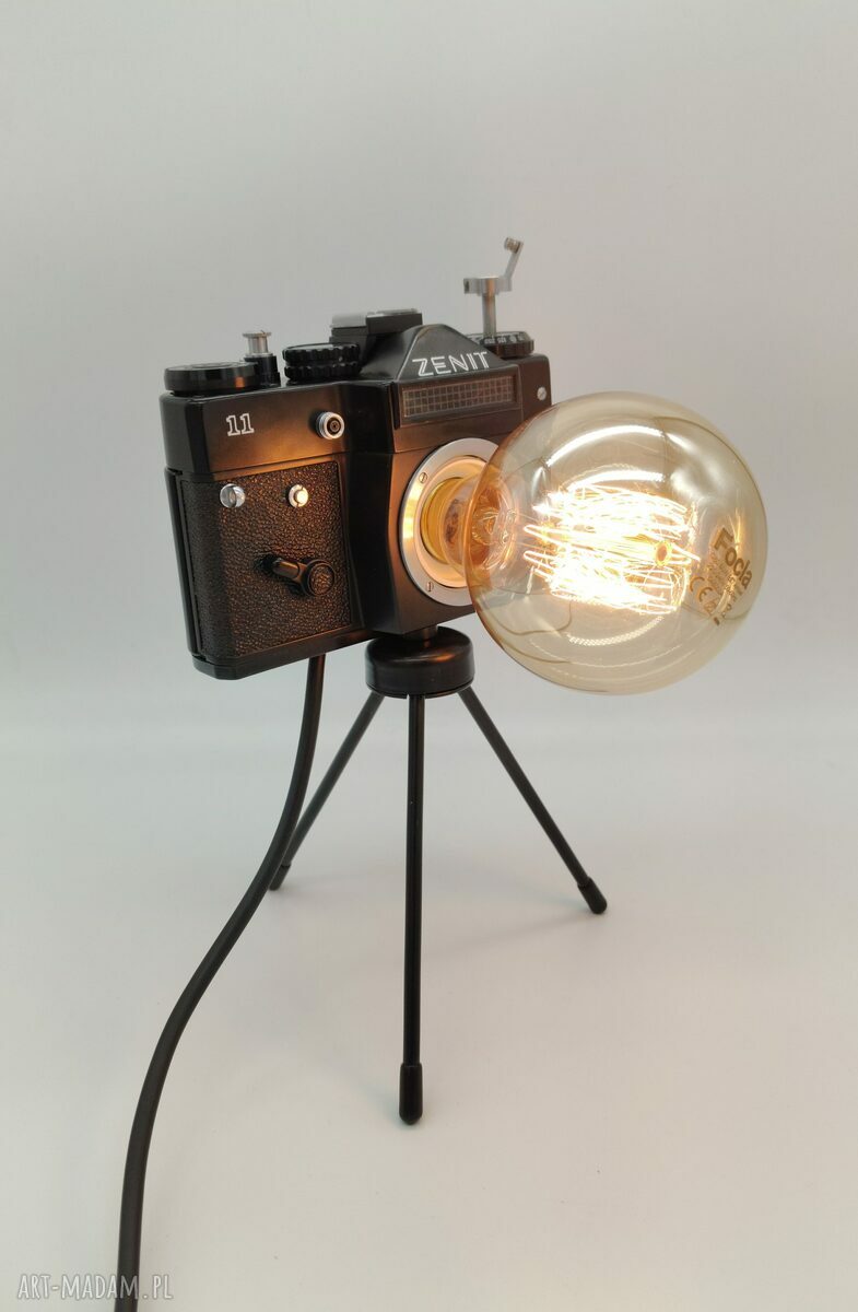 Retro lampka z aparatu fotograficznego - prezent dla fotograficzki