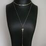 srebro naszyjniki cross /choker/ -