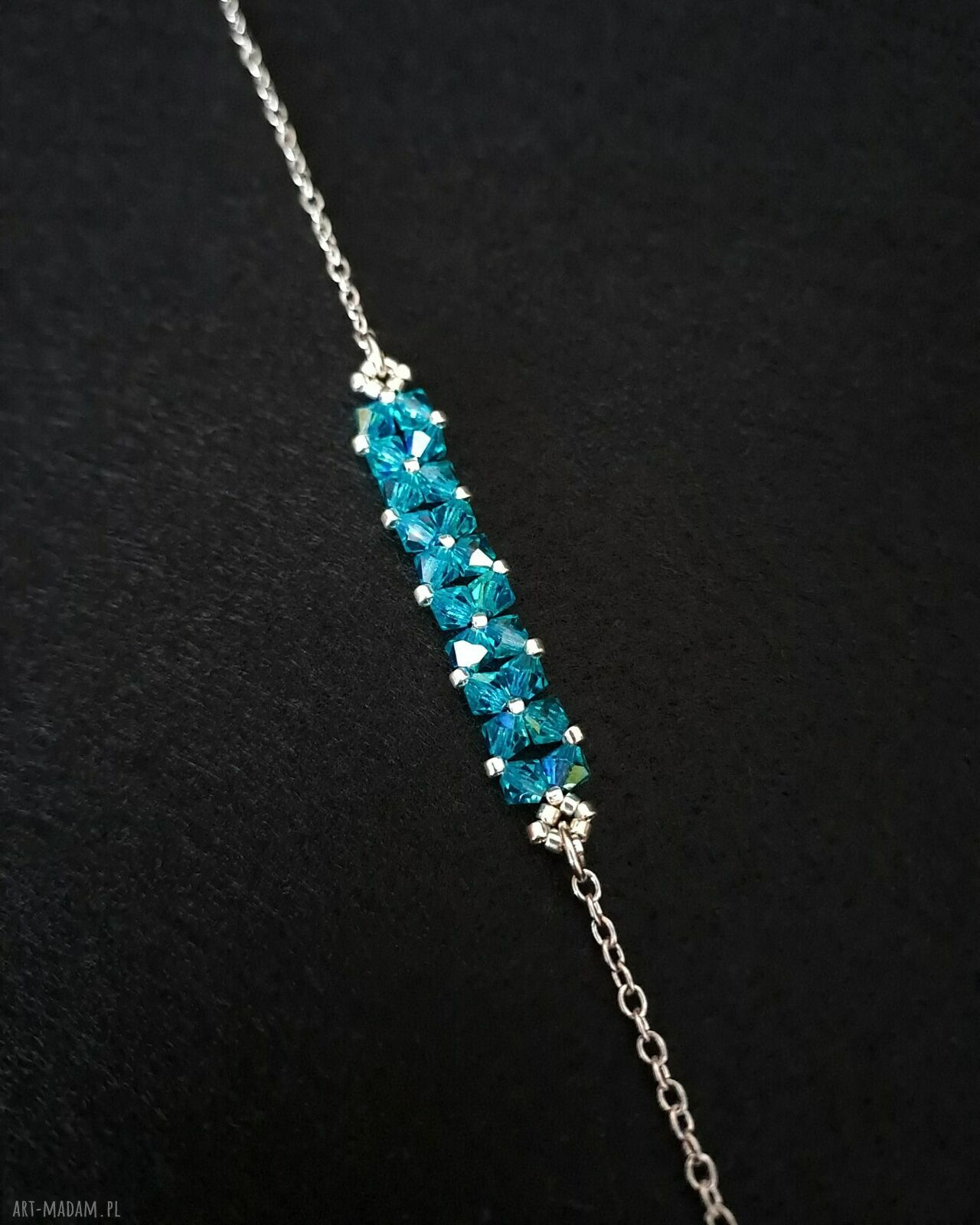 Delikatna bransoletka Preciosa Blue Zircon AB - prezent dla mamy