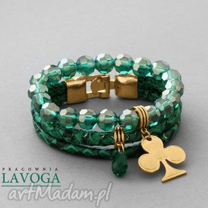 crystal & strap set in emerald