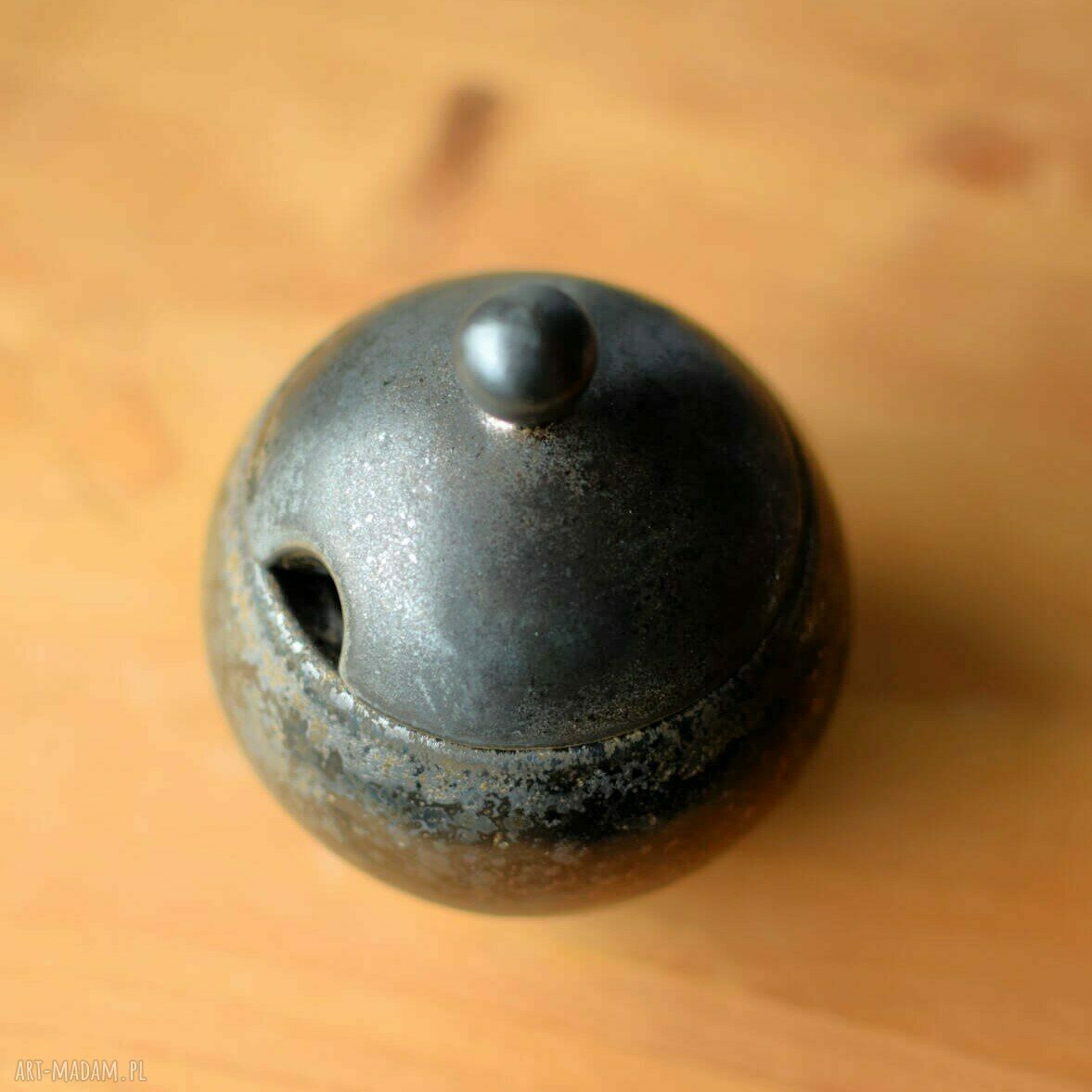 Cukierniczka ceramiczna Ciemne Złoto i Srebro