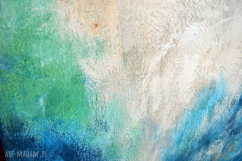 Curacao - nowoczesny obraz akrylowy 80x100 cm ręcznie malowany