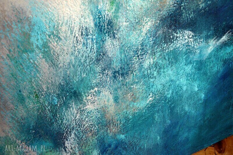 Curacao - nowoczesny obraz akrylowy 80x100 cm ręcznie malowany