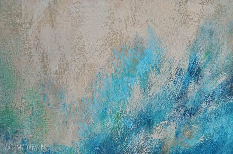 Curacao - nowoczesny obraz akrylowy 80x100 cm ręcznie malowany