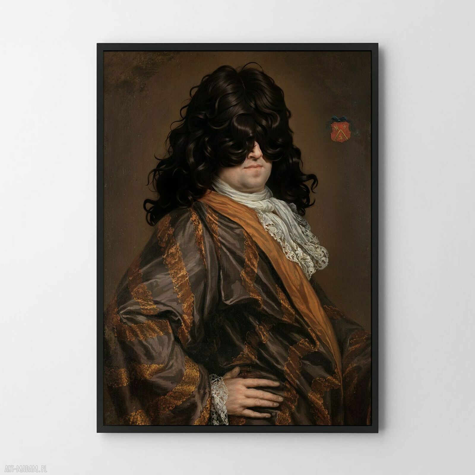 Plakat CURL v2 50x70 cm - artystyczny portret do Twojego salonu