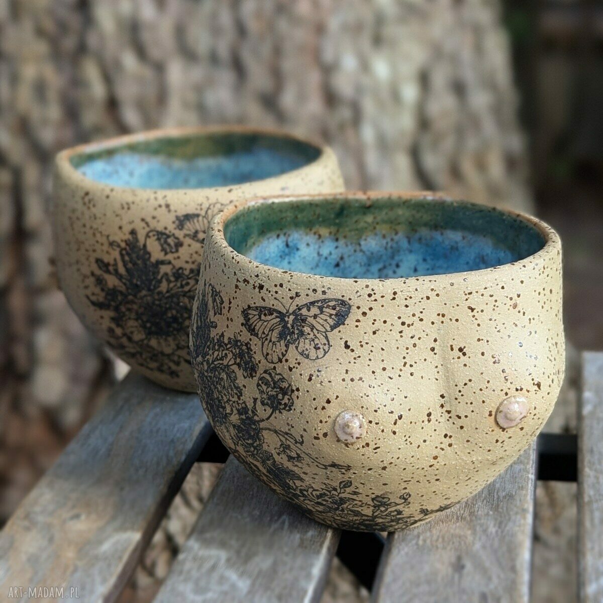 CYCramika, zestaw 2 czarek ceramicznych 2 x 500 ml