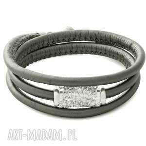 gray strap with crystal bead