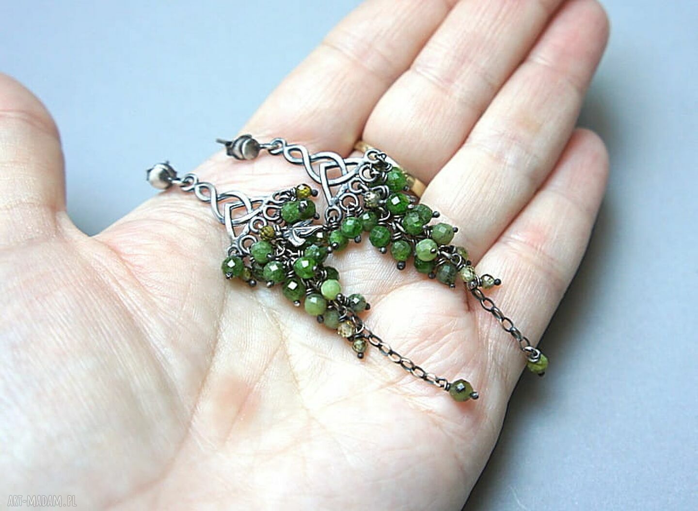 kolczyki: BLUSZCZ VOL. 3 KOLCZYKI Ręcznie wykonane